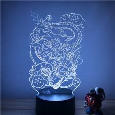 3d dragon ball z goku rgb mood lamp 7 color acrylic night light touch/remote. Dragon Ball Z Lamps The Best Led And 3d Dragon Ball Lamps