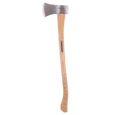 Husky 3 5 Lb Single Michigan Bit Axe With 34 In Hickory Handle 34198 The Home Depot Camp Axe Axe Handle