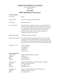 Esth 1060 Esthetics Practicum I