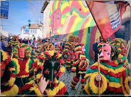Os caretos resistem e marcam o entrudo chocalheiro da pandemia como podem. Caretos Of Podence Celebrate First Anniversary Since Winning World Heritage Status Portugal Resident