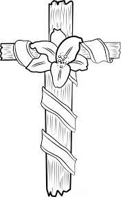 Use the download button to view the full image of coloring pages of crosses with flowers. Good Friday Coloring Pages A Cross With Flower Batch Coloring Coloring Home