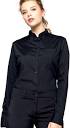 Kariban Womens/Ladies Long Sleeve Mandarin Collar Shirt (XS ...