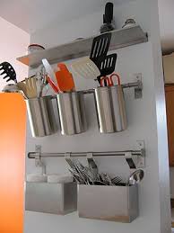 Ikea Hackers Long Stemmed Utensils Finally Get Their Place In The Kitchen Kitchen Wall Storage Kitchen Utensil Storage Small Kitchen Storage