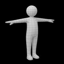 Baby Stickman Character 3d Model Low Poly 3d Models Low Poly 3d 3d Model