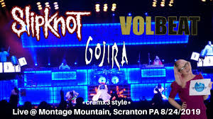 Knotfest is a music festival created in 2012 by american heavy metal band slipknot. Knotfest Roadshow Slipknot Volbeat Gojira Live Montage Mountain 2019 Cramx3 Concert Experience Youtube