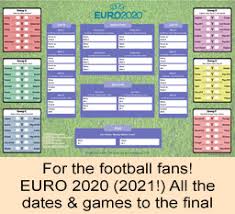 Stay up to date with the full schedule of euro 2021 events, stats and live scores. Euro 2020 Planner Poster Wall Chart From Group Stage To Finals At Wembley Ebay