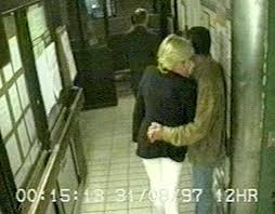 Princess Diana and Dodi Al Fayed wait at the rear service exit of the Ritz  hotel in Paris (CCTV footage) I August 31, 1997