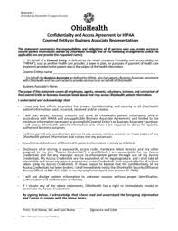 A complaint alleged that an hmo impermissibly disclosed a member's phi, when it sent her entire medical record to a disability insurance company without her authorization. 8 Printable Hipaa Confidentiality Statement For Email Forms And Templates Fillable Samples In Pdf Word To Download Pdffiller