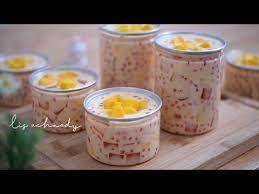 Jual 13 Ribu Mango Sago Ide Jualan Dessert Drink Jar Youtube Ide Makanan Resep Minuman Makanan