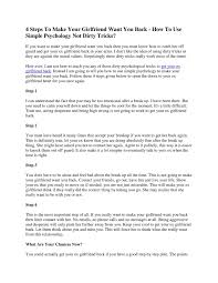 To get moderator approval, message the moderators with a paragraph or two explaining who you are, why you would like to host an ama, and proof of i see a lot guys on here talking about how they wish they had girlfriends or they really want them so i thought i'd make a guide using my own experience. Calameo 4 Steps To Make Your Girlfriend Want You Back