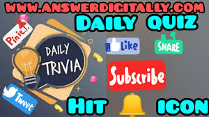 People love to talk about and learn about themselves, which is why these games are so popu. Flipkart Daily Trivia Quiz Answers Today 5 June 2021 Answer Digitally