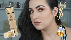 This foundation has hydrating ingredients for a visibly smoother complexion. New Ysl Touche Eclat All In One Glow Tinted Moisturizer First Impressions Demo And Review Patty Youtube