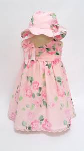 The default pattern is pink but feel free to download the illustrator file and change the skulls color. Sweet Floral Baby Girls Dress And Matching Hat