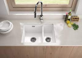 Because of the way they are installed, there is no rim between. Sanindusa White Ceramic Undermount 1 1 2 Bowl Sink White Undermount Sink Dublin