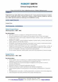 Working knowledge of electronic medical records (emrs). Surgical Nurse Resume Samples Qwikresume