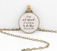 Encouragement I Am Not Afraid I Was Born To Do Etsy Literary Jewelry Jewelry Inspiration Pendant Necklace