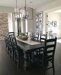 Featuring a surface crafted from reclaimed pine with distressed accents, it has an open, matte black base for a touch of contrast. Beautiful Farmhouse Black Table Designs To Manage In Dining Room Goodnewsarchitecture