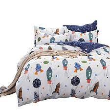 Whether you are designing your kid's room around a favorite themed quilt or simply swapping out a new comforter for the season, we have a variety of sizes (twin, full, queen) and styles to match your child's bedroom and personality. Brandream Boys Outer Space Bedding Set Kids Bedding Set Full Size Duvet Cover Set Reversible Flat Sheet Shams Set 100 Cotton Explorer Adventurer Bedroom Set Walmart Canada