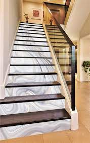 3d White Swirl 65465 Marble Tile Texture Stair Risers Stairs Tiles Design Staircase Design Stairs Design