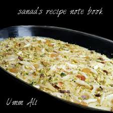 Umm Ali Arabic Dessert Sanaa S Recipe Note Book Original Signature Recipes Arabic Dessert Iftar Recipes Egyptian Food