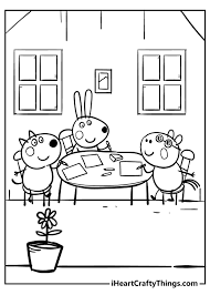 Coloring page (sweet corn and clever rabbit by sabina hahn). Peppa Pig Coloring Pages