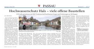 Batavium, batava oder passavia u. Hochwasserschutz Hals Csu
