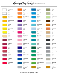 Oracal 631 Color Chart Adhesive Vinyl For All Your