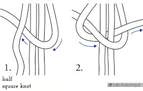 Although the two poles usually cross each other at 90 degrees, the square lashing may be used when the angle between the two poles is as little as 45 de Basic Macrame Knots Step By Step Guide Life Adorned