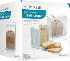 Made from birch bark, they add tasteful style to a kitchen. Kitchencraft Stay Fresh Expanding Bread Keeper Bread Bin With Bread Slicer Guide In Gift Box Plastic Large By Kitchencraft Shop Online For Kitchen In The United States