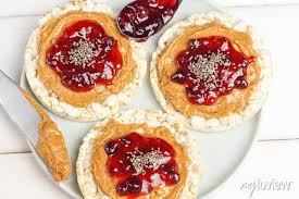 Crunchy Natural Peanut Butter Strawberry Jam Jelly Sandwich With Pinturas Para A Parede Quadros Comer Energia Dieta Myloview Com Br