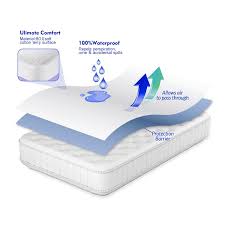 Mattress Cover All Natural Organic Eucalyptus Fiber Top Hypoallergenic Breathable Thin Quiet Smooth Mattress Covers Mattress Protector Natural Mattress