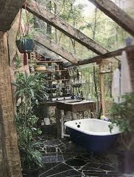 60 Badezimmerideen Fur Den Aussenbereich Bohemian House Aussenbad Haus