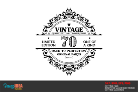 Download Birthday 70th Vintage Svg Design Crella