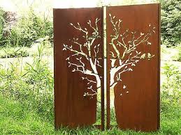 Gartenwand Sichtschutz Wand Diptychon Baum Stahl Rost 150x195 Cm Ebay Sichtschutzwand Garten Rost Deko Garten Gartengestaltung Ideen