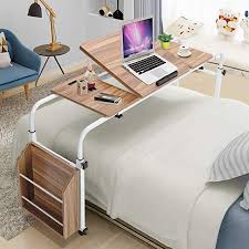 Overbed Table Portable Hospital Medical Table W Wheel Overbed Trolley Storage Desk Home Office Working Computer Desk Mobile Laptop Stud Overbed Table Home Desk