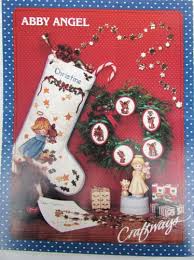 Embroidery designs embroidery stitches angel crafts sewing projects redwork pattern christmas embroidery crafts primitive stitchery. Abby Angel Cross Stitch Pattern Booklet Christmas Stocking Pillow Sayings