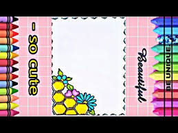 drawing to decorate notebbook bee hives تعليم الرسم تزيين دفاتر م cute notebook supplies