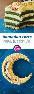 Ramadan Torte Mondsichel Bayram Cake Ramadan Vanillecreme Ramadan Essen