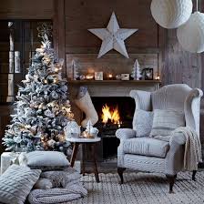 White Winter Living Room Ideal Home White Christmas Tree Decorations Christmas Living Rooms Winter Living Room