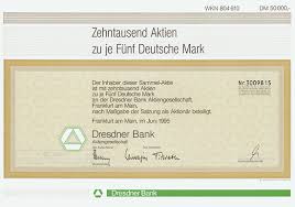 German police officer 5 september 1977 helmut ulmer: Hwph Ag Historische Wertpapiere Dresdner Bank 7 Stuck