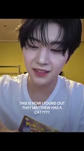 Zerobaseone Matthew and His Cat