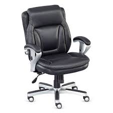 Black Faux Leather Petite Low Height Computer Chair Nbf Signature Series Status Collection Nbf Signature Series In 2020 Office Chair Best Office Chair Chair