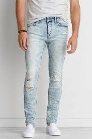 Aeo Extreme Flex Skinny Jean Light Destroy Wash Mens Distressed Skinny Jeans Mens Jeans Skinny Jeans Men