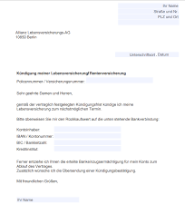 In der lebensversicherung ist die kündigung durch den versicherer nicht möglich. Allianz Lebensversicherung Kundigen Was Sie Wissen Sollten
