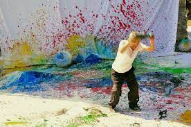 Pin By De Buck Gallery On Shozo Shimamoto Art Avant Garde Art Installation Art