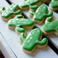 How to use a clay extruder to make cactus spines. Cactus Birthday Party Sugar Cookies With Gold Airbrushed Designs The Iced Sugar Cookie