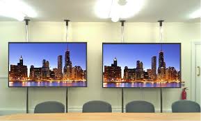 How to install tv ceiling mount. How Do You Wall Mount A Very Large Screen Tv When The Walls Are Plasterboard Or Steel Framed Partition Walls Flat Screen Support