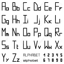 The following explanations and exercises will help you learn both the spelling and pronunciation of the 26 different letters. Classic Font Letters Of The English Alphabet With Numbers 1 10 On White Background Stock Photo Picture And Royalty Free Image Image 147048300