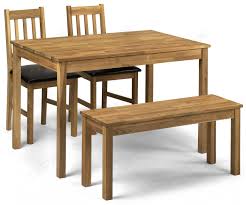 Treating your new oak dining room table with the right protection, such as wax for this kind of hard wood. Julian Bowen Coxmoor Oak Rectangular Dining Table With 2 Chairs And Bench