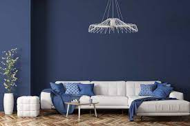 Pops of white, grey and purple show themselves in desks, bedding and a rug, giving the room's intense. What Color Furniture Goes With Blue Walls 5 Suggestions With Pictures Home Decor Bliss